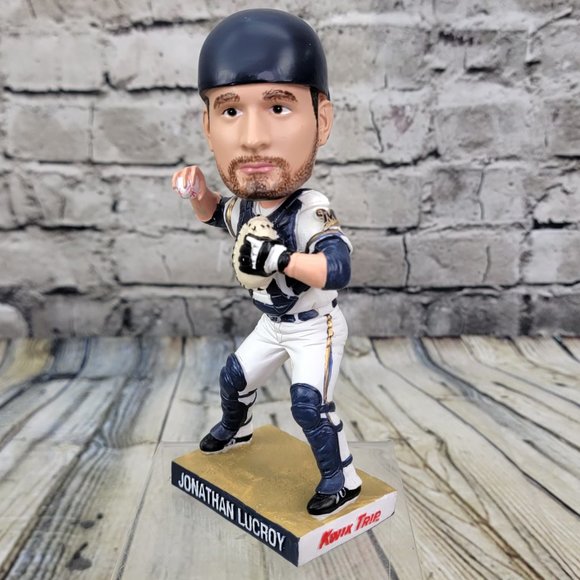 Milwaukee Brewers Jonathan Lucroy Collectible Bobble Head Figure 2012 MLB - Picture 3 of 9